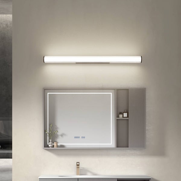 Lindby LED Wandleuchte, Wandlampe Innen Kirka (Modern) in Schwarz aus Metall (1 flammig ) - Wandstrahler Wandbeleuchtung Schlafzimmer / Wohnzimmer Badezimmerleuchte