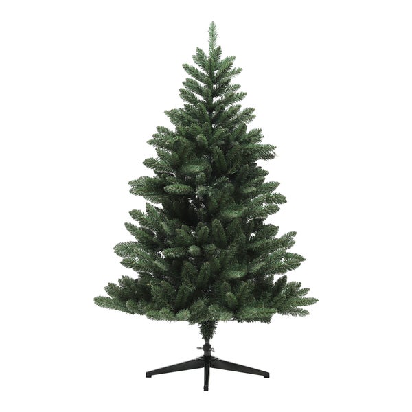 HOMCOM Künstlicher Weihnachtsbaum, 150 cm Christbaum mit 565 Spitzen, faltbar Stahlfuß, flammhemmend, für Weihnachten Deko, Indoor, Grün