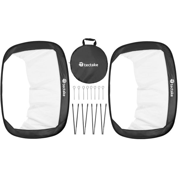 Tectake Logo Faltbarer Fotohintergrund mit Tasche, Heringen und Stangen