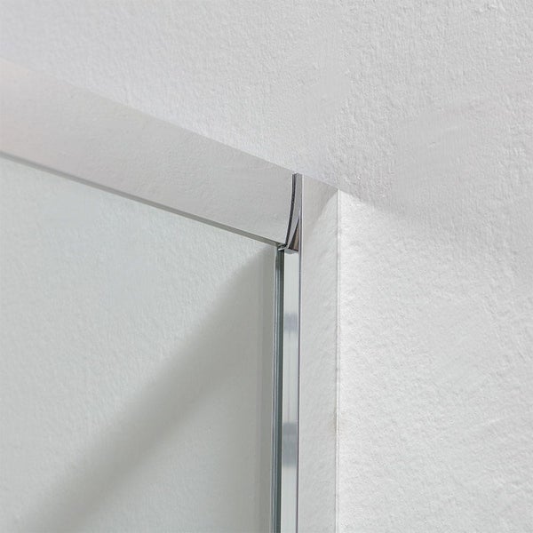 Verstellbare Eckdusche von 70-80x90-100 cm, 4 mm Sicherheitsglas | Leo