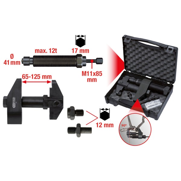 KS TOOLS Klemmschrauben-Ausdrücker mit Hydraulikspindel - 670.0075