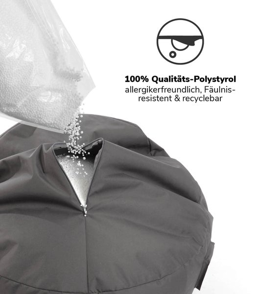mokebo Sitzsack-Füllung ca. 100 Liter ‘Der Nachfüller’, EPS-Perlen Nachfüllpack und Sitzsack Füllmaterial