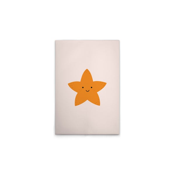 Illustration eines Seesterns auf Leinwand