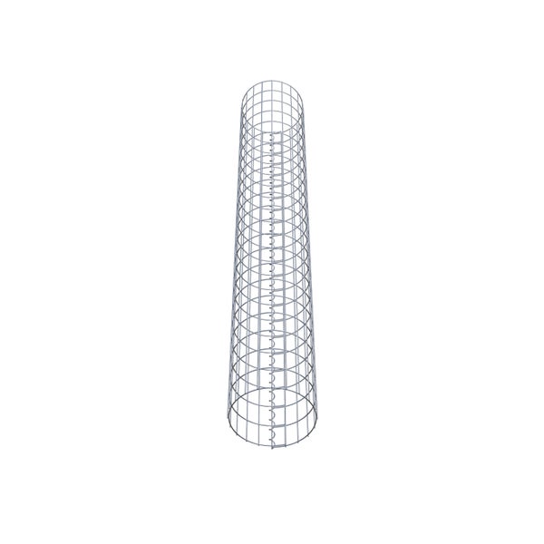 Gabionensäule Durchmesser 32 cm, MW 5 x 10 cm rund - Höhe: 2,20 m