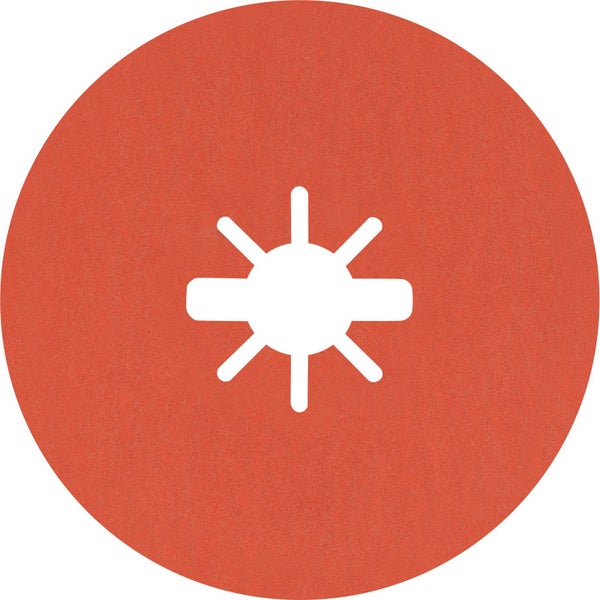 Schleifscheibe mit sternförmiger Aussparung