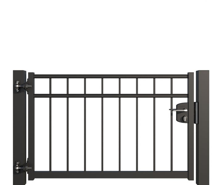 Metallgartentor mit Schloss für den Außenbereich