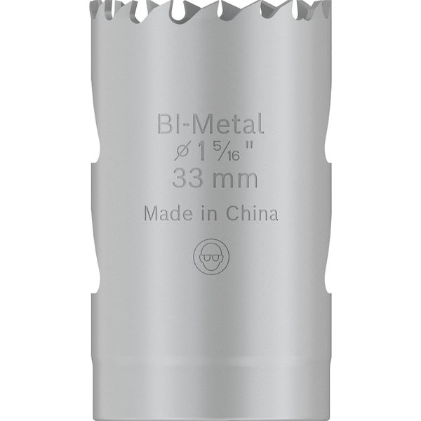 Bohrkronenaufsatz aus Bimetall, Durchmesser 33 mm