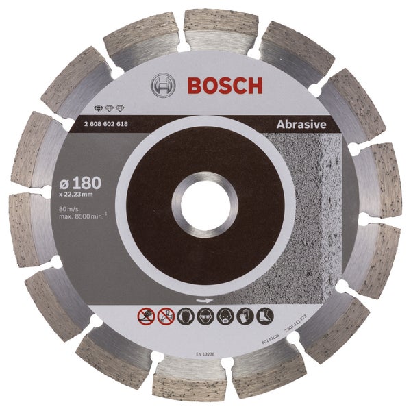 Bosch Diamanttrennscheibe Standard for Abrasive 180x22,23x2x10 mm 2608602618