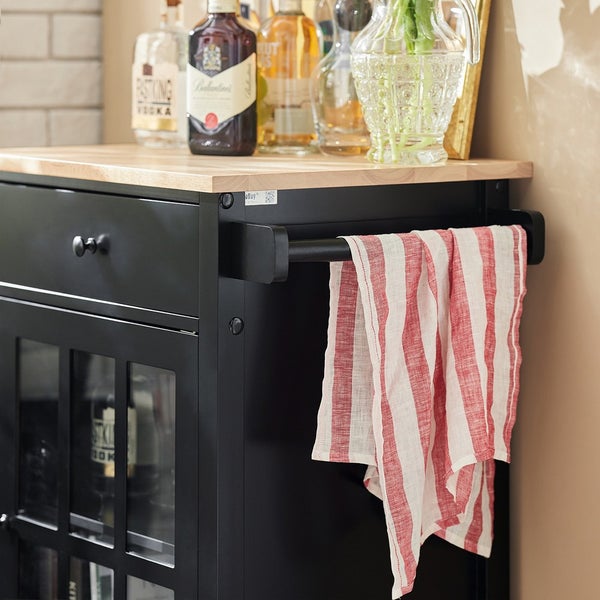 Küchenwagen mit Schublade, Tür und Handtuchhalter