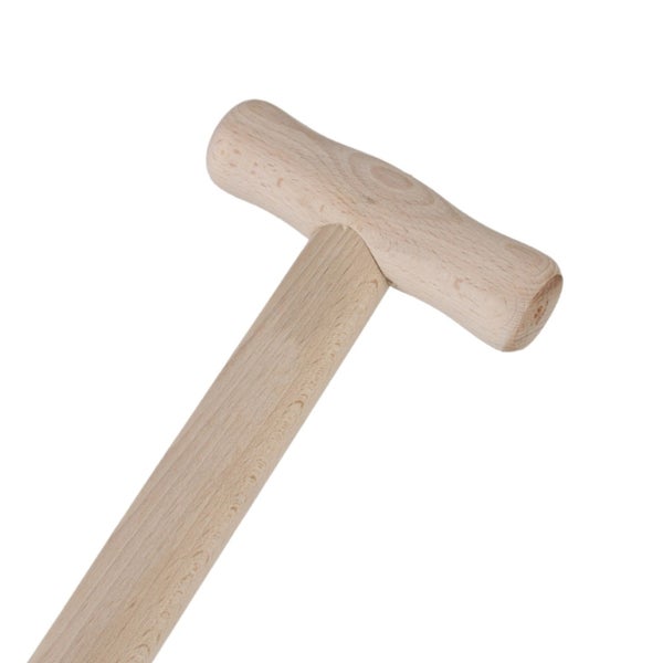 Ersatzstiel aus Holz mit T-Griff für Spaten und Schaufeln.