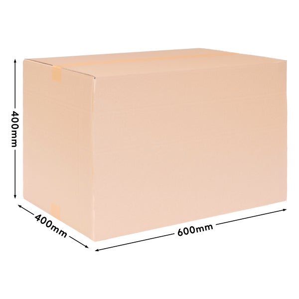 Wellpappkarton mit den Maßen 400 x 400 x 600 mm