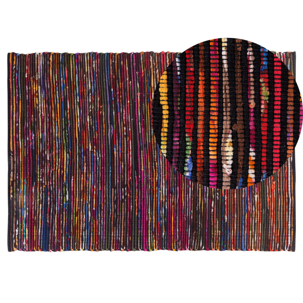 Teppich BARTIN Schwarz 140 x 200 cm
