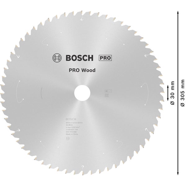 Bosch PRO Wood cordless Blatt für Kreissägen 305 x 2,2 x 30 mm - 2608837744