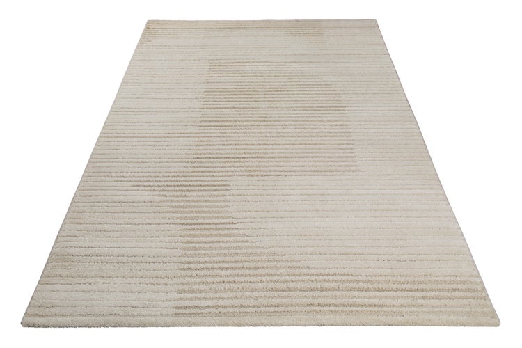 Kurzflor Teppich Creme Beige Sven WECONhome 120x170 cm