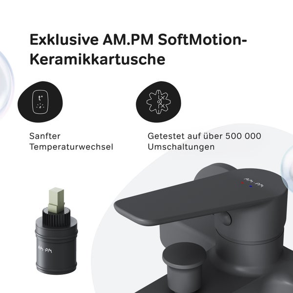 AM.PM SoftMotion Keramikkartusche für sanften Temperaturwechsel und getestet für über 500000 Umschaltungen