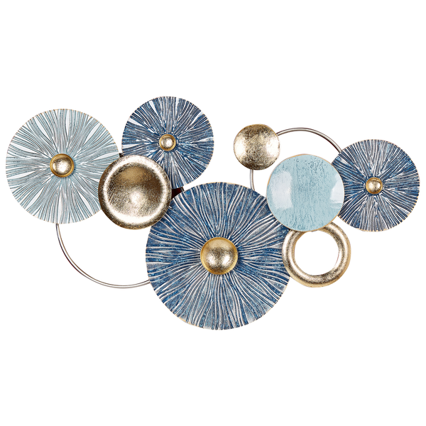 Wanddekoration mit Kreisen und Ringelementen