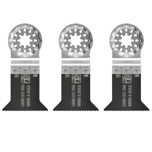 Fein 3x E-Cut Long-Life Sägeblatt Starlock 50 mm - 63502221220