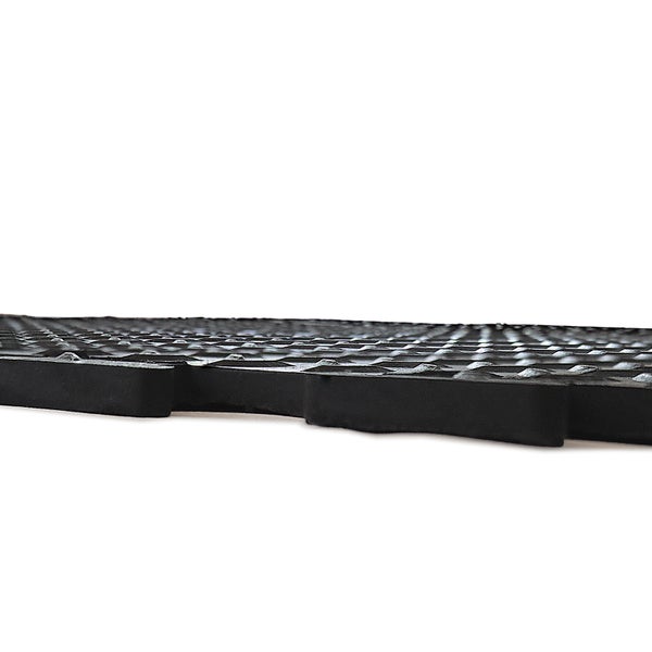 PROREGAL Anti-Ermüdungs-Gummifliese Zentralstück | BxL 80x70cm | Stärke 1,2cm | Schwarz | Anti-Rutsch, Matte, Bodenschutz