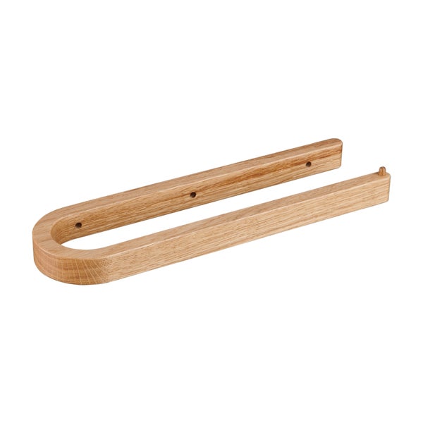 U-förmiger Handtuchhalter aus Holz zur Wandmontage