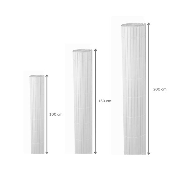 PROREGAL Fi-Chi – Premium Sichtschutzmatte Zaun Sichtschutz PVC- Sichtschutzmatte Gartensichtschutz Höhe 1 m Länge 3 m HxL 1 x 3 m Grau