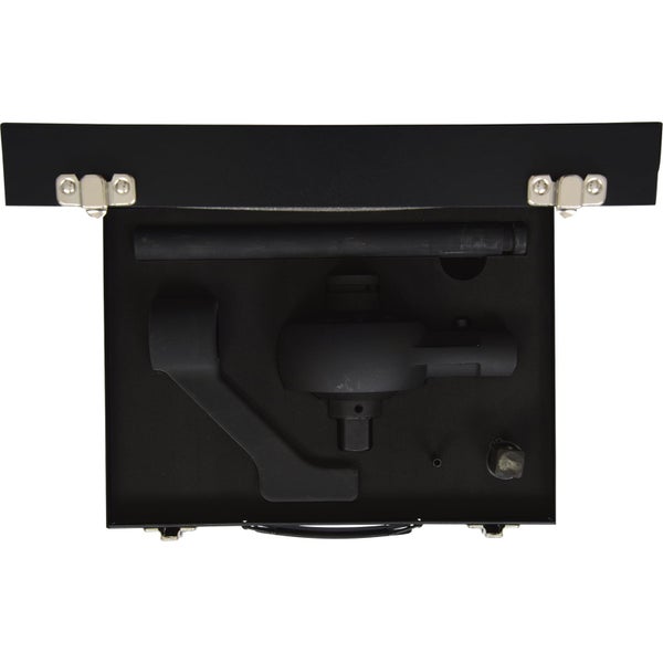 Geöffnete Metallkassette für Wertgegenstände