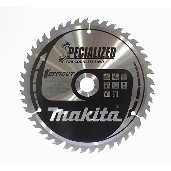 Makita EFFICUT Sägeblatt Holz 190 x 20 x 45Z - E-11184