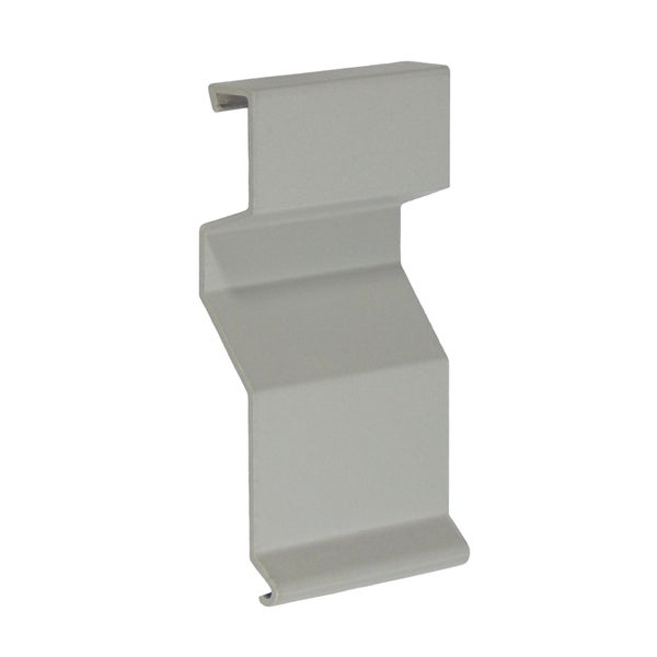 Befestigungskralle aus grauem Metall für Wandpaneele