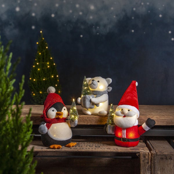 LED Weihnachtsmann -Joylight', batteriebetrieben 26cm