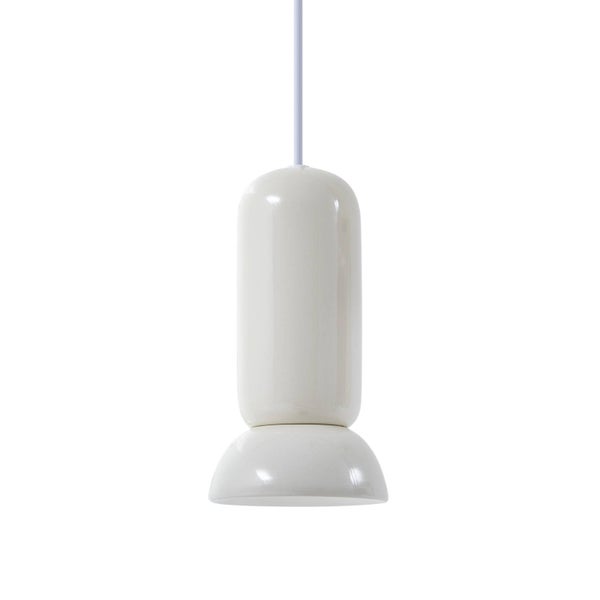 Lindby Pendelleuchte Kerimi (Skandinavisch) in Weiß aus Keramik (3 flammig, GU10) - Deckenlampe Esstischlampe Hängelampe Hängeleuchte Wohnzimmerleuchte
