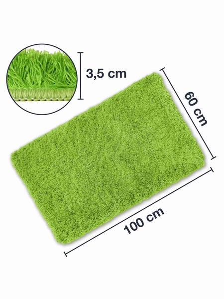 Rechteckige Badematte, Florhöhe 3,5 cm, Maße 60 cm x 100 cm