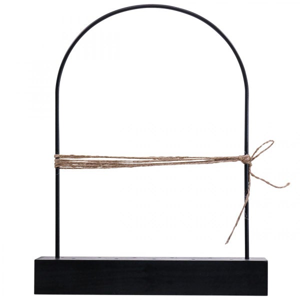 Dekorativer Bilderrahmen aus Metall mit Juteseil