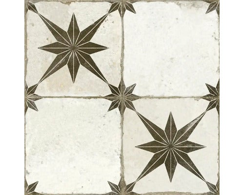 Wand- und Bodenfliese FS Star Ara black 45x45cm