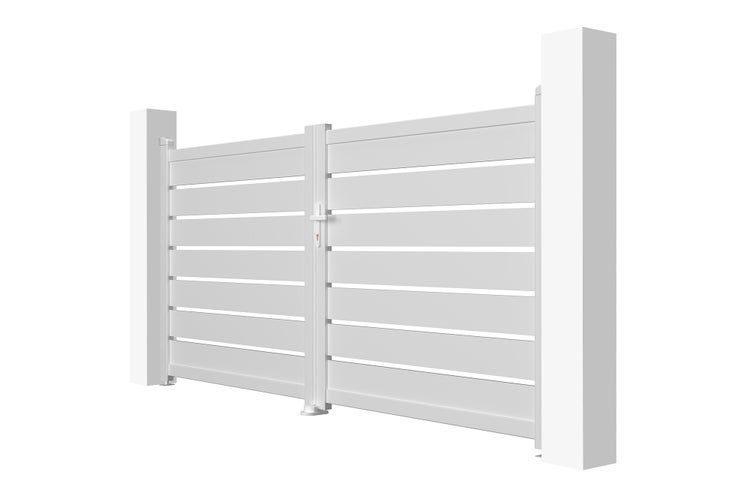 VOGEL 300B140 Flügeltor-Paket + VOGEL 100P140 Weißes Tor