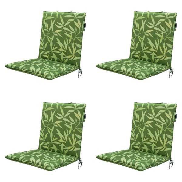 Stuhlauflage Stapelstuhl Fergus grün - Ca. 97x49 cm - 4er-Set