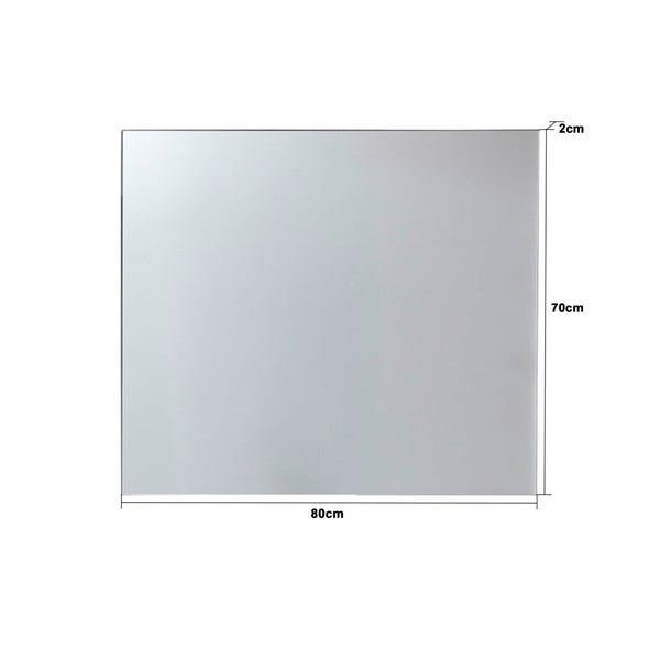 LineGD Spiegel rauchsilber, Spiegelglas. 80 X 2 X 70 cm