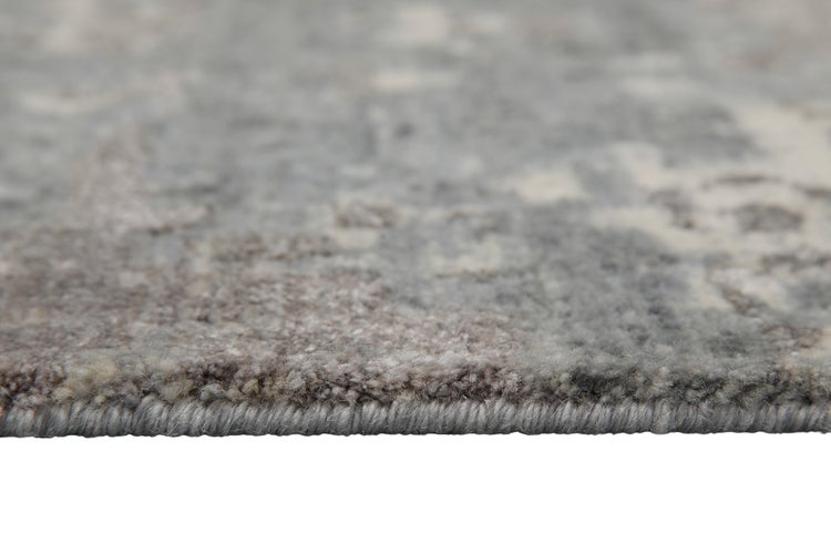 Esprit Kurzflor Teppich Grau aus Wolle Brookville 200x300 cm