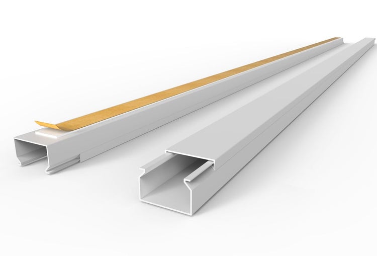 CILSON WDK2516SW Art.-Nr. 6700130.1 Kabelkanal Selbstklebend 25x16mm Weiß - 1 m / 1000 mm, Breiter Kabelschutz, Leicht zu Installieren