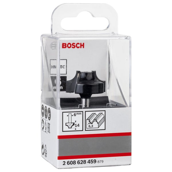Bosch Abrundfräser mit 6 Millimeter Schaft in Verpackung