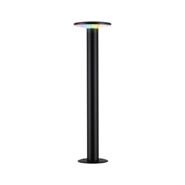 LED Pollerleuchte Smart Home Zigbee 3.0 Plate IP44 zylindrisch 600mm RGBW+ 5W 200lm 230V Anthrazit Metall, Kunststoff