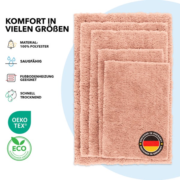 Mehrere Badteppiche aus Polyester in verschiedenen Größen