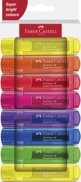 Faber-Castell Textmarker TL 46 SF Superfluorescent 8er Kartonetui