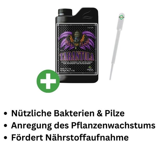 Advanced Nutrients Tarantula 1 Liter – Mikrobenkulturen für Starkes Wurzelwachstum, Gesunde Chlorophyllproduktion & Optimale Nährstoffaufnahme, Vielseitig Für Alle Anbaumethoden