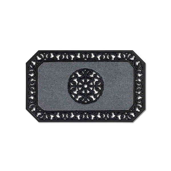 Fußmatte mit Ornamentrahmen und Muster