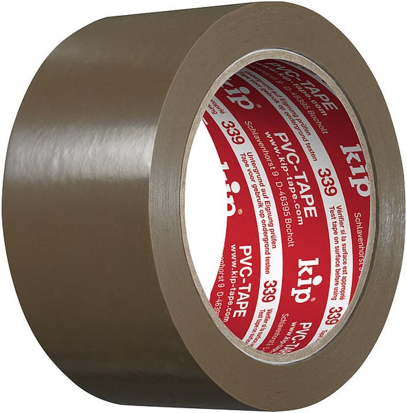 KIP Packband PVC braun 50mm 66m Typ339 - 1 Rolle