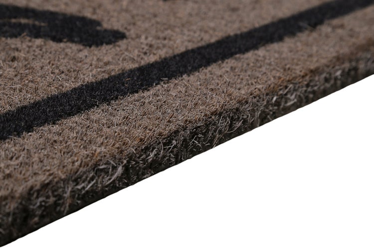Fußmatte aus Kokosfaser Grau Schwarz Champion WECONhome 40x60 cm