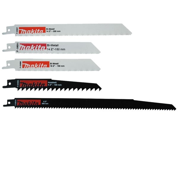 Makita Säbelsägeblätter Set für verschiedene Materialien und Größen