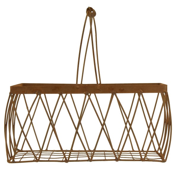 Dekorative Draht Obstschale mit Henkel