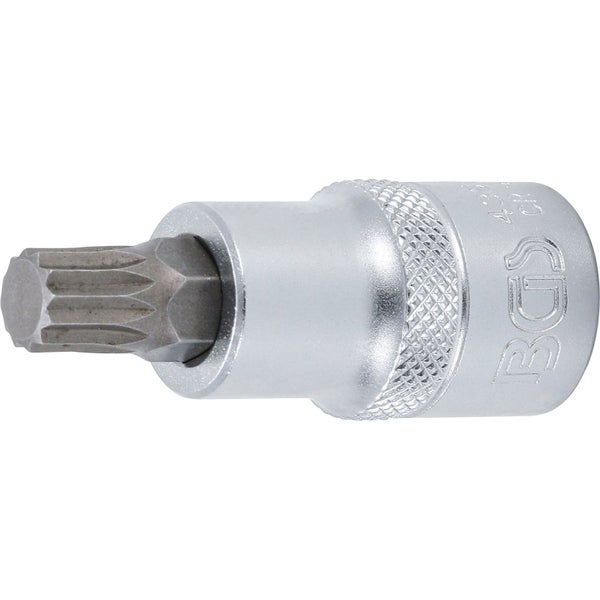 BGS Bit-Einsatz Antrieb Innenvierkant 12,5 mm (1/2) Innenvielzahn (für XZN) M10 - 4353