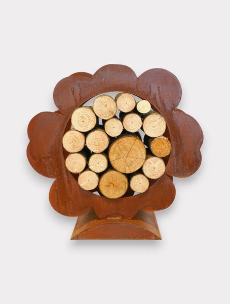 BADEKO Blume Holzregal -450-