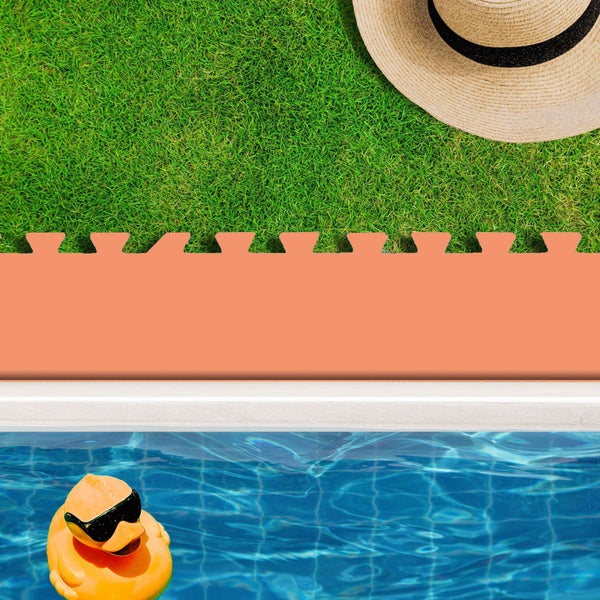 eyepower 8 Große Matten: 1,9m² Poolunterlage 50x50 Boden Poolmatte - Pool Unterlage Outdoor Matte Poolunterlage Matten - Platten für Pool Schutzmatte unter Pool - Bodenmatte Pool Outdoor Puzzlematte